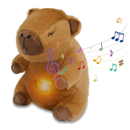 PELUCHE CAPIBARA: RESPIRACIÓN - MÚSICA - LUZ LED ✨ 3 EN 1 - ENVÍO GRATIS 🚚
